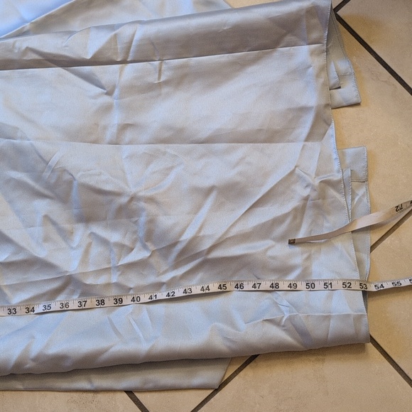 NWT Alfred Sung Column Maxi Dress Bow On Back Mist Blue Size 10 - Picture 8 of 12